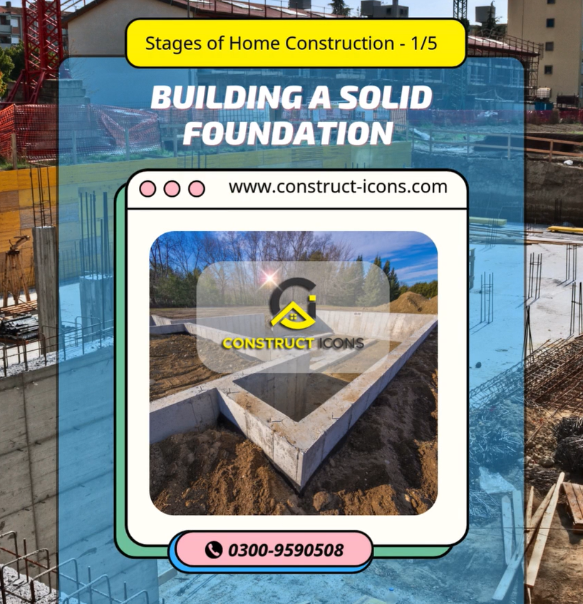 Home Construction - Step 1: Building a Solid Foundation – The Groundwork of Every Pakistani Home